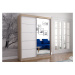 IDZ Šatní skříň Neomi 05 (150 cm) Barva dřeva: Bílá + Sonoma