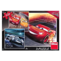 Dino puzzle Walt Disney Cars 3: Trénink 3x55 dílků