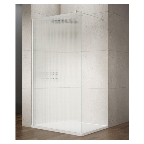 GELCO VARIO WHITE jednodílná sprchová zástěna k instalaci ke stěně, sklo nordic, 1100 GX1511-07