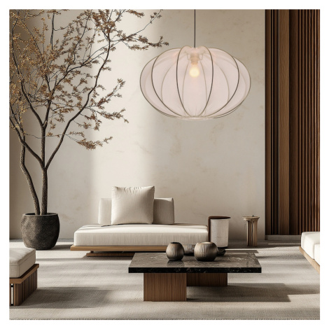 Závěsná lampa MELLOW černá 1x40W E27 stínidlo 60 bílá koule CANDELLUX