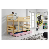 Dětská patrová postel ERYK 80x190 cm - borovice Růžová