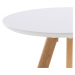 Přístavný stolek SILAS bílá/dub