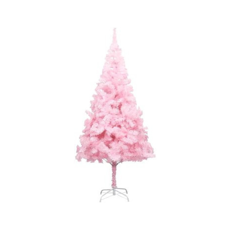 Umělý vánoční stromek se stojanem růžový 210 cm PVC SHUMEE