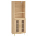 vidaXL Skříň highboard dub sonoma 69,5 x 34 x 180 cm kompozitní dřevo