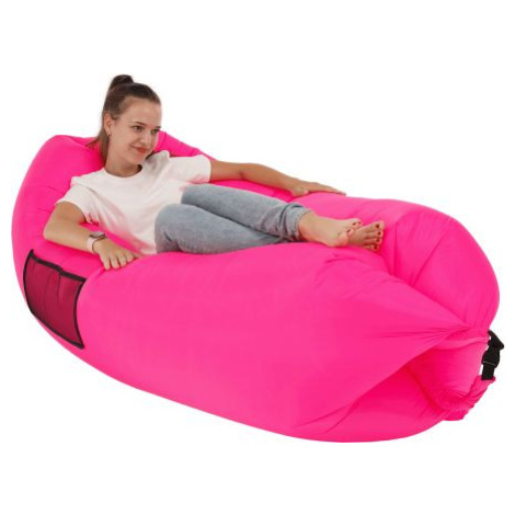 Nafukovací sedací vak Lazy bag pink FOR LIVING