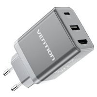 Vention USB-C + USB-A + HDMI GaN Laptop + Nintendo Switch Dock (60W / 5W / 4K@60Hz) Gray