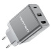 Vention USB-C + USB-A + HDMI GaN Laptop + Nintendo Switch Dock (60W / 5W / 4K@60Hz) Gray