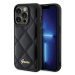 Kryt Guess GUHCP15XPSQSQSK iPhone 15 Pro Max 6.7" black hardcase Quilted Metal Logo (GUHCP15XPSQ