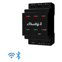 Shelly spínací modul Pro 3 3x 16A WiFi, LAN