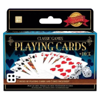 Klasické hry – 2 balíčky hracích karet a 5 kostek - Sparkys
