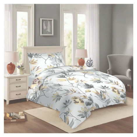 Bílé bavlněné povlečení na jednolůžko 140x200 cm Darina – Cotton House
