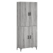 vidaXL Skříň highboard šedá sonoma 69,5 x 34 x 180 cm kompozitní dřevo