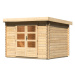 Dřevěný domek KARIBU BASTRUP 3 (73285) natur LG2835