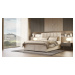SFAB Kontinentální čalouněná postel VENUS (120x200 cm) Látka Velutto: Velutto 14 - Růžová