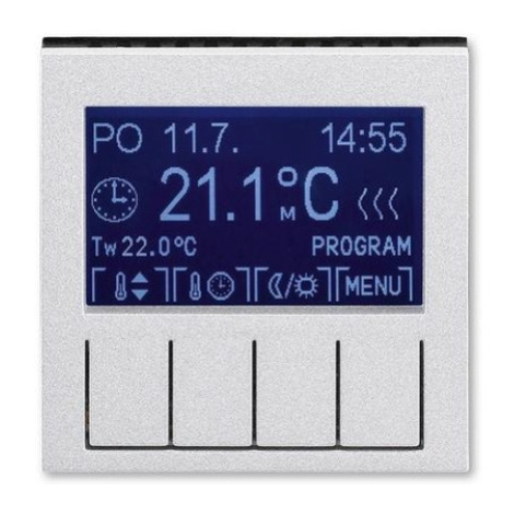 ABB Levit M termostat pokojový titanová/kouřová černá 3292H-A10301 70 programovatelný