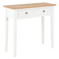 Toaletní konzolový stolek bílý 79 × 30 × 74 cm dřevo