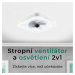 Noaton 14050W Hovland, bílá, stropní ventilátor se světlem