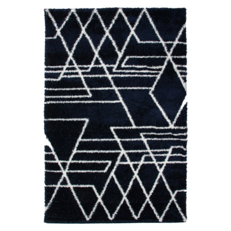 Koberec Boho 610 NAVY BLUE/CREAM