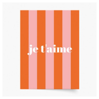 Plakát, je t'aime, 70x100