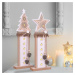 Solight vánoční LED dřevěná dekorace, hvězda, 2x AA 1V237