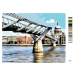 Malování podle čísel - MILLENNIUM BRIDGE V LONDÝNĚ Rozměr: 80x100 cm, Rámování: vypnuté plátno n