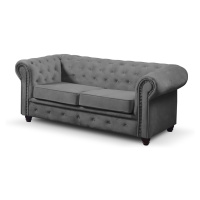 Pohovka Infinity Chesterfield II Tmavě šedá