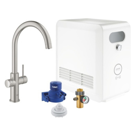 Grohe Blue Professional dřezová baterie s výpustí supersteel 31323dc2 G31323DC2
