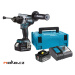 MAKITA DHP486RTJ aku bezuhlíkový příklepový šroubovák Li-ion LXT 18V 5,0 Ah,Makpac