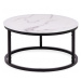 Hector Konferenční stolek Lula 60 cm bílo-černý