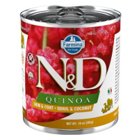 N&D Quinoa Dog Adult Quail & Coconut 285 g