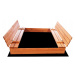 ELIS DESIGN Pískoviště dřevěné s krytem/lavičkami velké předvrtané impregnované premium varianta