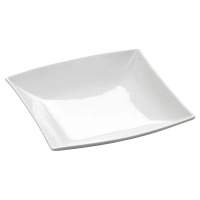 Bílý porcelánový hluboký talíř Maxwell & Williams East Meets West, 21,5 x 21,5 cm