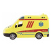 Auto ambulance plast 20cm na setrvačník na baterie se zvukem se světlem v krabici 26x15x12cm