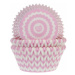 Košíčky na muffiny CHEVRON růžovo-bílé 50ks