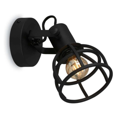 Briloner 2669-015 - Nástěnné bodové svítidlo RETRO 1xE14/25W/230V černá 2669-015
