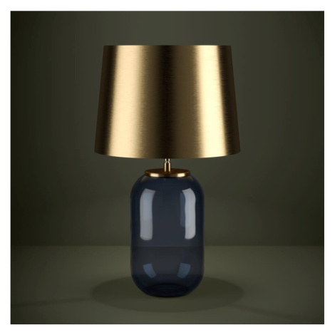 Eglo 390064 - Stolní lampa CUITE 1xE27/40W/230V zlatá/modrá 390064