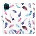 iSaprio flip pouzdro Colorful Feathers pro Samsung Galaxy A12