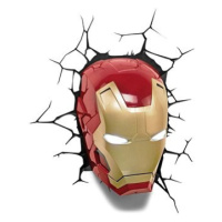 Iron Man - Head - lampa dekorativní na zeď