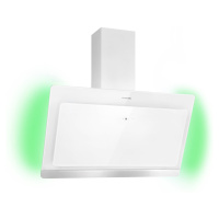 Klarstein Aurora 90 Smart, digestoř, 90 cm, komínová, 550 m3/h, LED podsvícení, A++, bílá