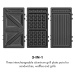 Klarstein Trilit 3 v 1, toustovač, 750 W, 3 grilovací desky, LED, nepřilnavý povrch, černý