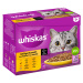 Whiskas multipack 1+ výběr drůbežího masa v omáčce, 12 × 85 g