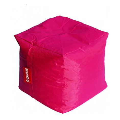 Růžový sedací vak BeanBag Cube FOR LIVING