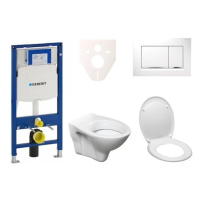 Cenově zvýhodněný závěsný WC set Geberit do lehkých stěn / předstěnová montáž+ WC S-Line S-line 