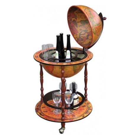 Barový stolek, třešeň, globus 2 - 324