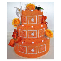 VER Textilní dort třípatrový vyšívaný (rezavý)