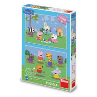 Puzzle Peppa Pig a kamarádi 2x48 dílků