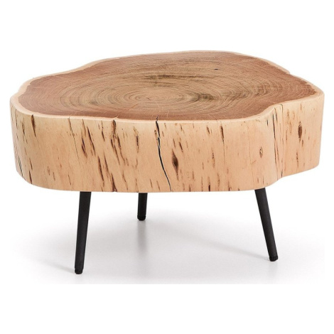 Kulatý konferenční stolek s deskou z akácie v přírodní barvě 49x47 cm Tanive – Kave Home