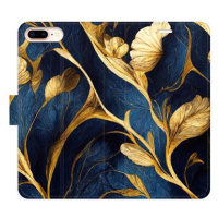 iSaprio flip pouzdro GoldBlue pro iPhone 7 Plus