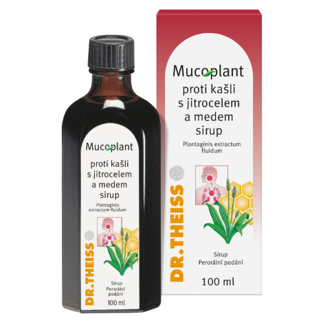 Dr. Theiss Mucoplant sirup proti kašli s jitrocelem a medem 100 ml Dr.Theiss