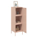 vidaXL Skříň highboard růžová 36 x 39 x 113 cm ocel